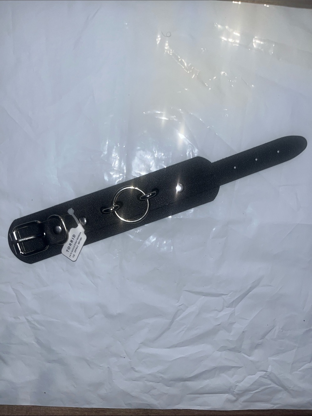 torrid Black Wide Faux-Leather Belt Strap redesign with metal O-Ring